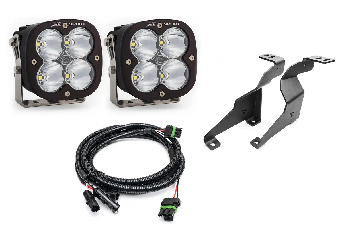 Spv Parts Xl Series Baja Designs -  A-Pillar (Ditch) Light Kit For Ford 2021+ F-150 Raptor 1