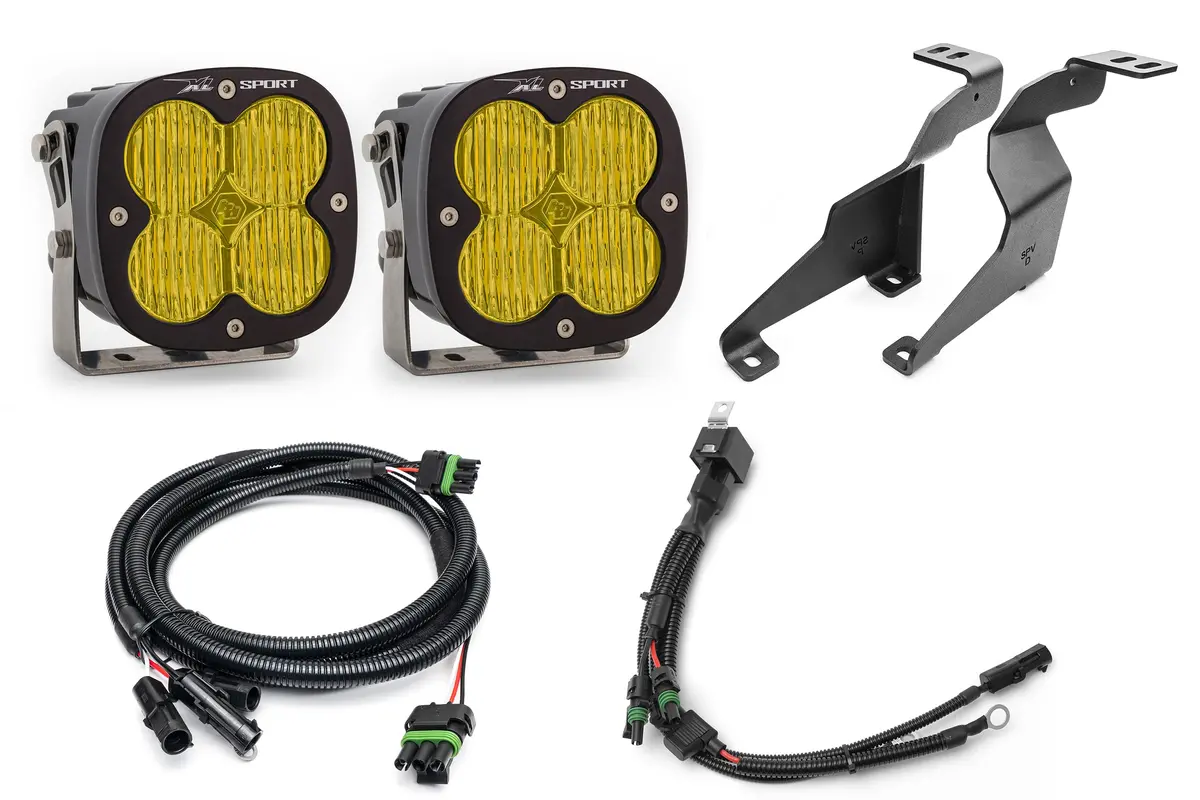 Spv Parts Xl Series Baja Designs - A-Pillar (Ditch) Light Kit For Ford 2021+ F-150 Raptor 12