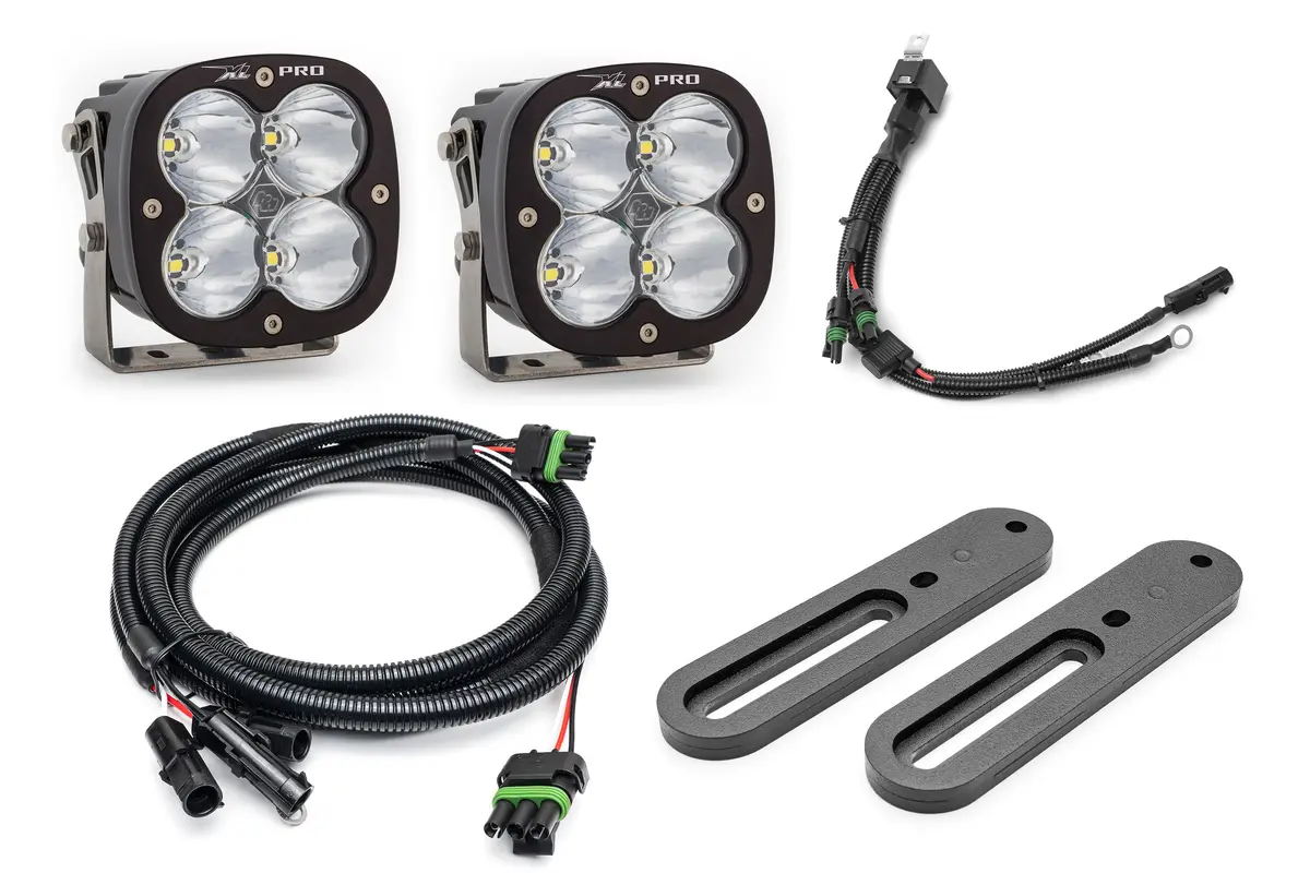 Spv Parts 2021-2025 Ford Bronco Modular A-Pillar Light Kit With Baja Designs Squadron Xl & Xl80's 6