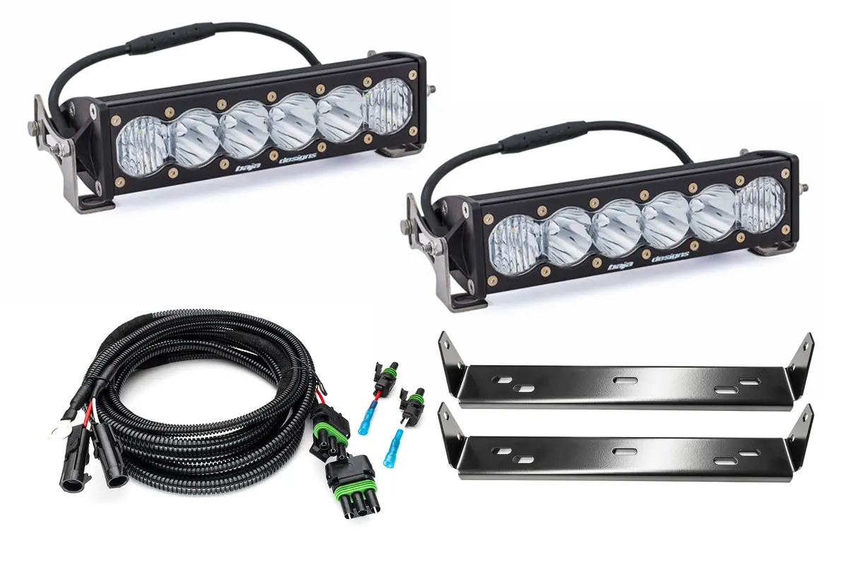 Spv Customizable - Baja Designs Onx6+ 10 Inch Dual Behind Grille Light Kit Fits 21-On Ford Raptor 1