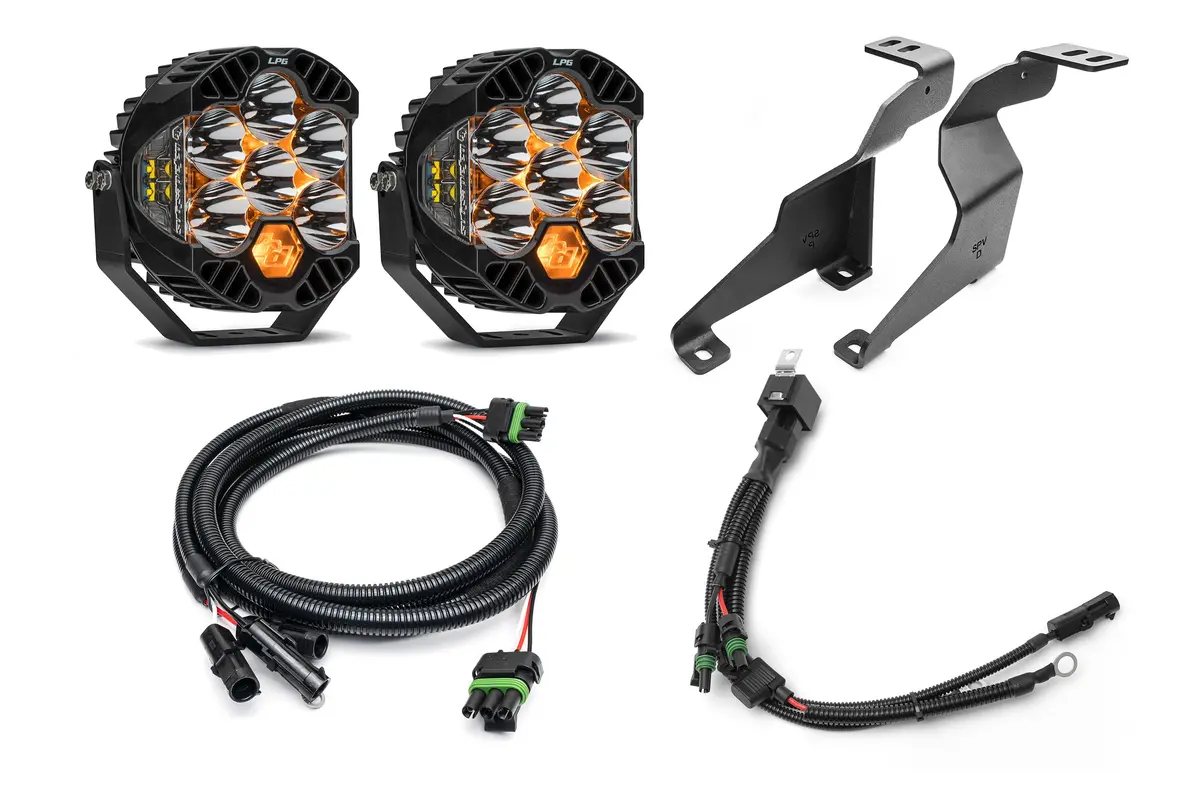 Spv Parts Lp6 Baja Designs -  A-Pillar (Ditch) Light Kit For Ford 2021+ F-150 Raptor 1