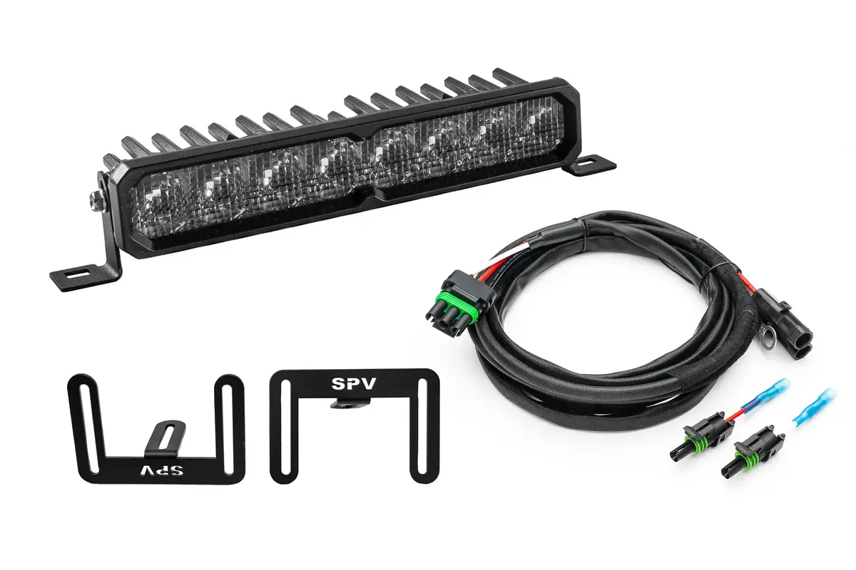 Spv Parts 2021-2026 Ford F-150 Raptor 10'' Lower Grille W/Diode Dynamics Light Bar Kit (Behind Grille) 1