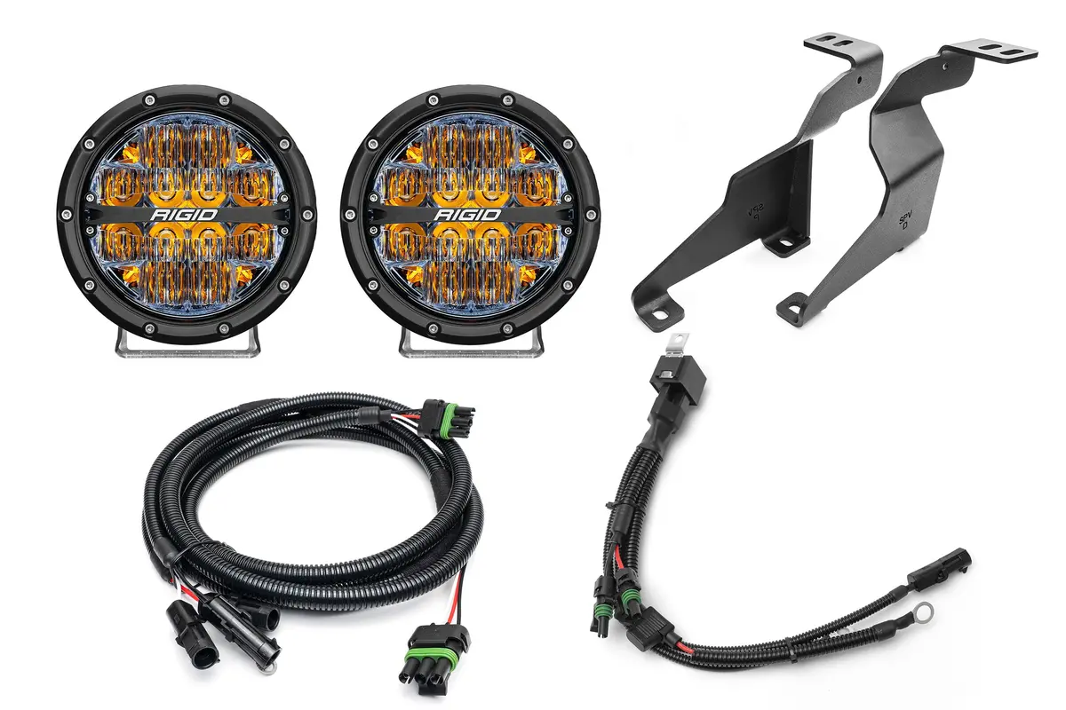 Spv Parts Rigid 360 Series 6 Inch - A - Pillar (Ditch) Light Kit For Ford 2021+ F-150 Raptor 2
