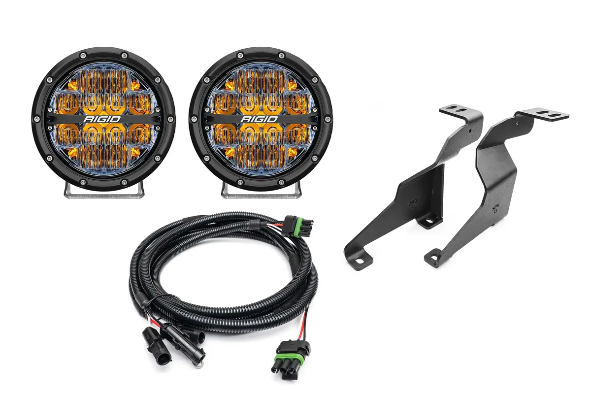 Spv Parts Rigid 360 Series 6 Inch - A - Pillar (Ditch) Light Kit For Ford 2021+ F-150 Raptor 1