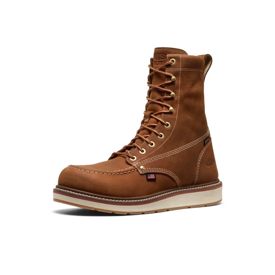 Men's Liberty 8" Waterproof Boot (Soft Toe) | Leather Brown/Birch 3