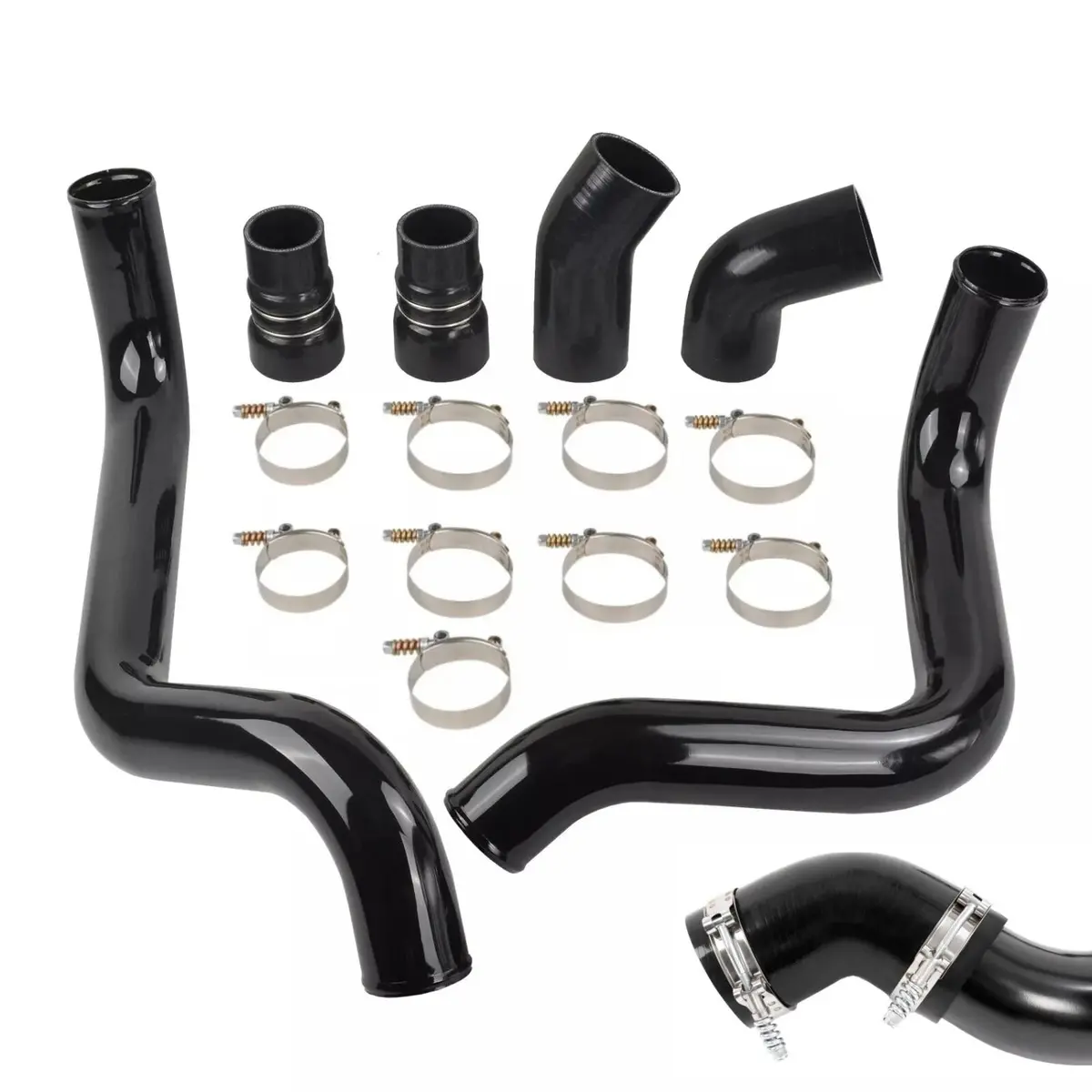 3" Intercooler Pipe Boot Kit For 6.6L Duramax Lb7 Chevy Silverado 2500 (2002-2004) 1
