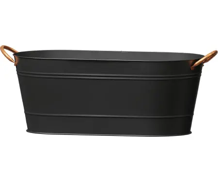 Panacea 16" Modern Farmhouse Oval Washtub Planter 1
