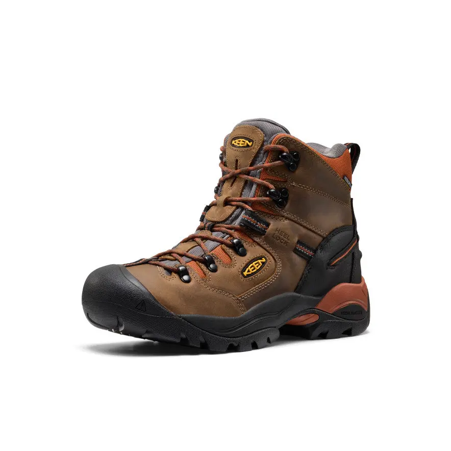 Men's Pittsburgh Energy 6" Waterproof Boot (Soft Toe) | Cascade Brown/Black 3