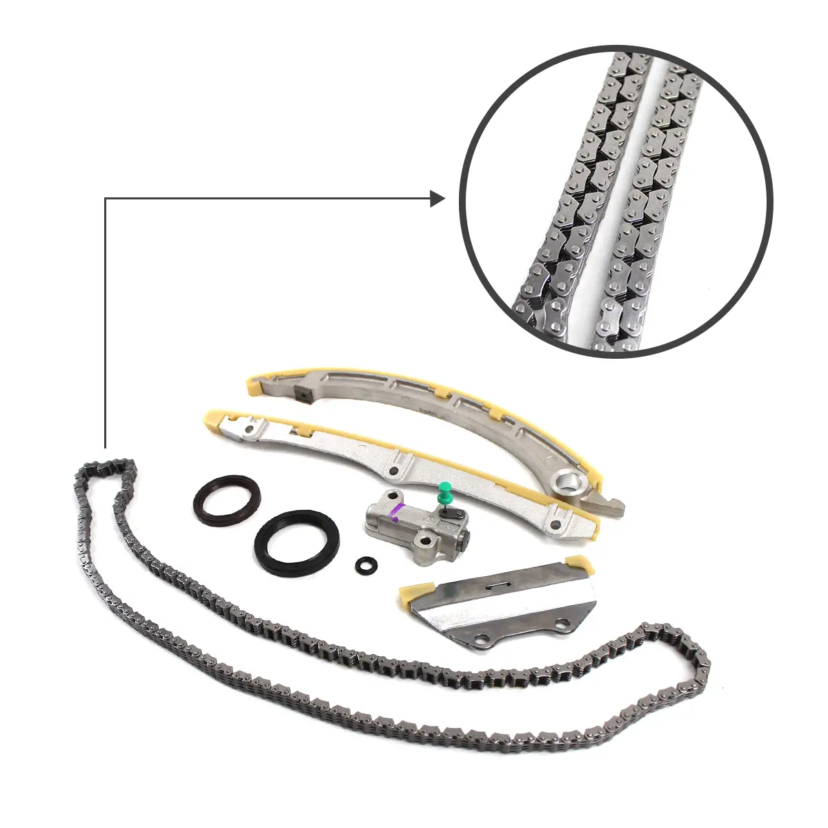 Daysyore Timing Chain Kit For 2008-2012 Honda Accord 2009-2014 Acure 14530-Rza-A01 14510-R40-A01 Tsx 2.4 K24 2