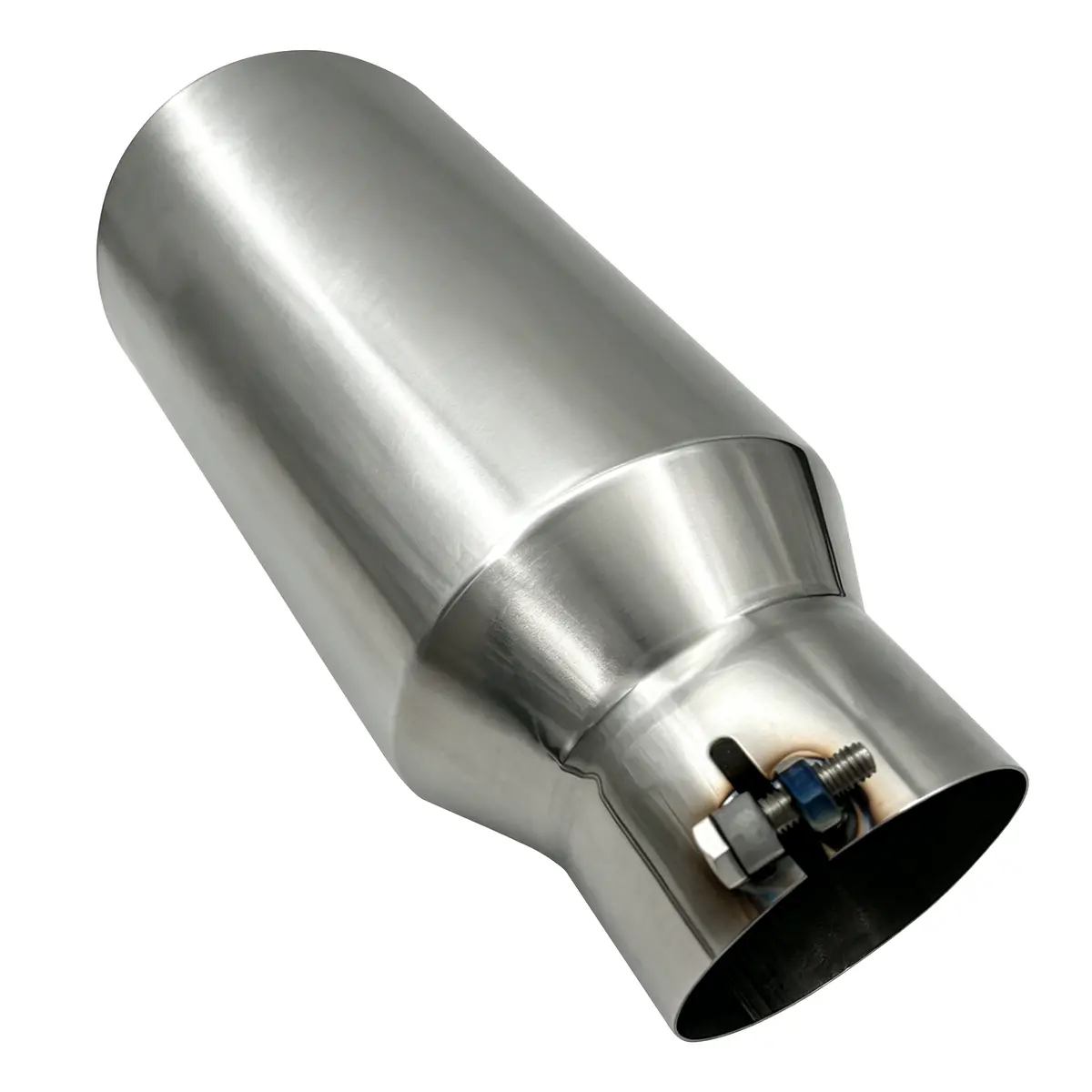 Seguler Diesel Exhaust Tip 4" Inlet 6" Outlet 15" Long Stainless Steel Bolt On 1