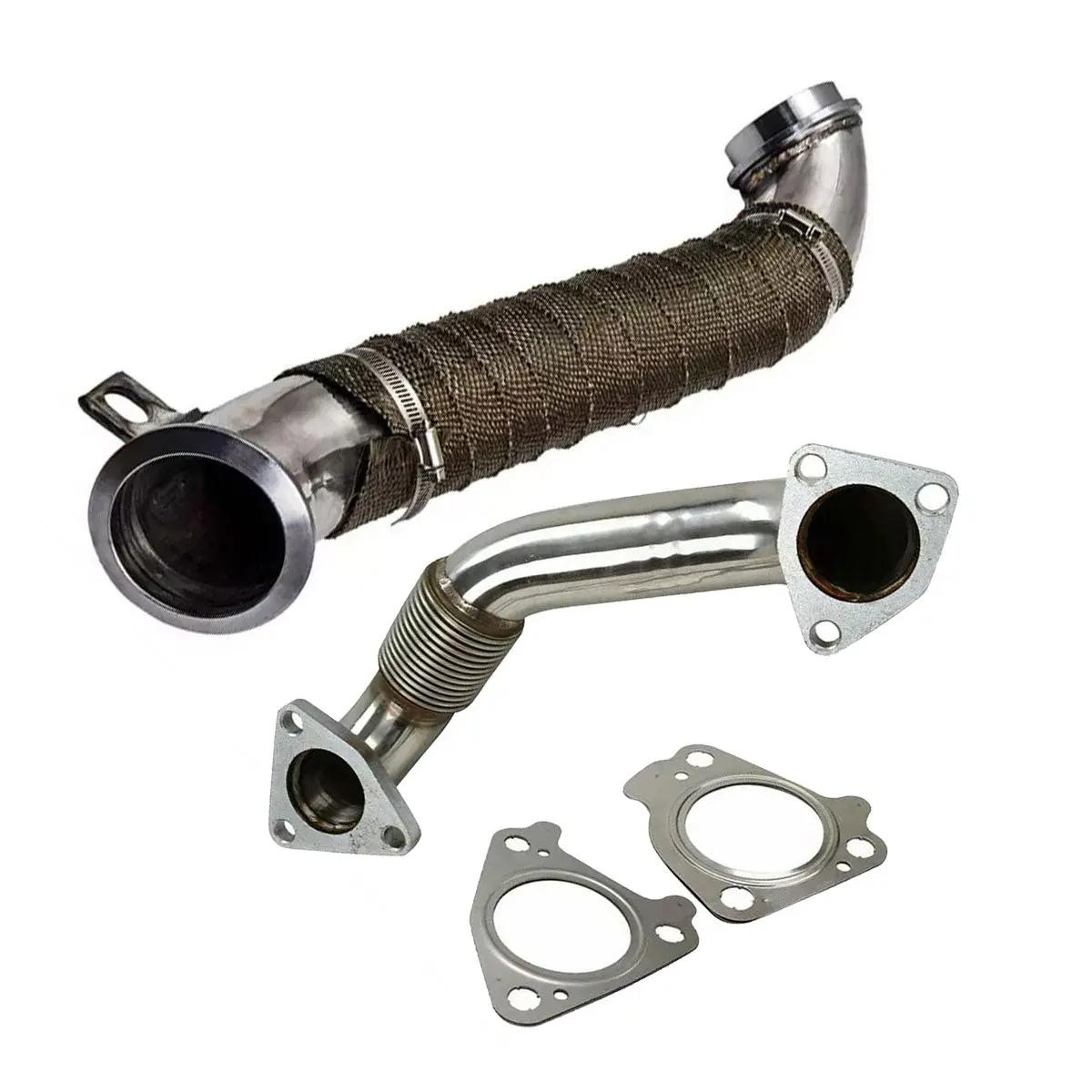 Seguler 2004.5-2010 6.6L Duramax Passenger Side Up-Pipe & 3" Downpipe Exhaust 1
