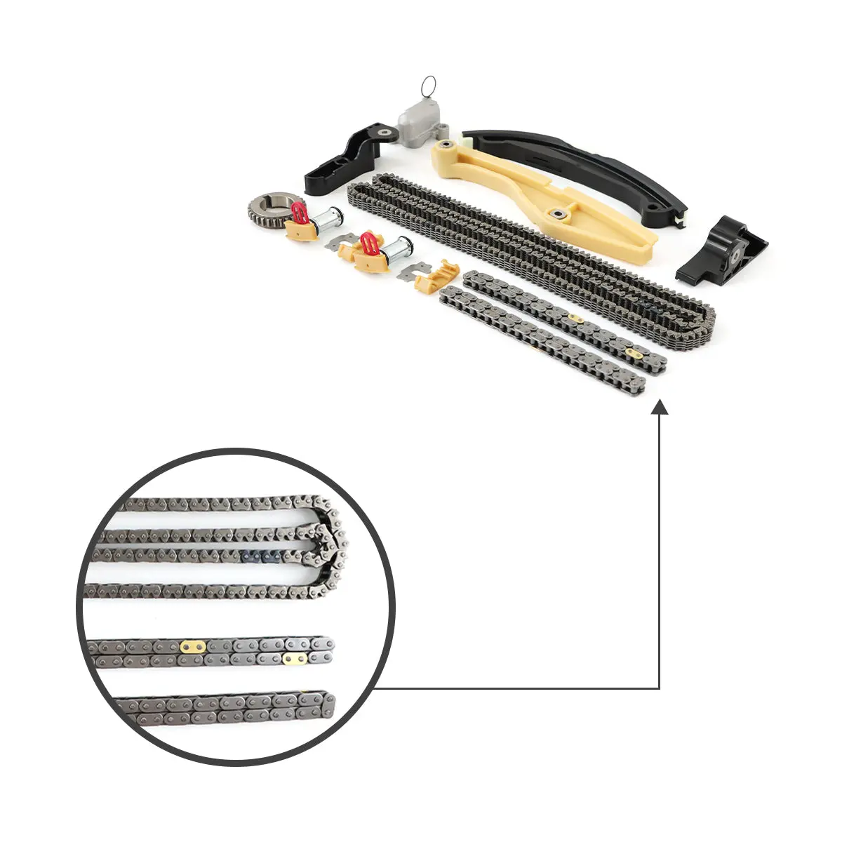 Daysyore Timing Chain Kit For Ford Edge Explorer F150 Flex Mustang Taurus Transit 3.5L 3.7L 2