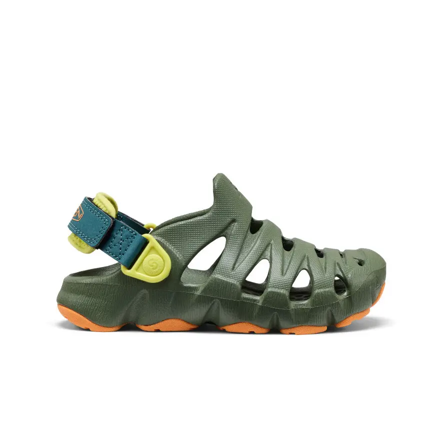 Little Kids' Hyperflt Clog  |  Bronze Green/Orange Peel 1