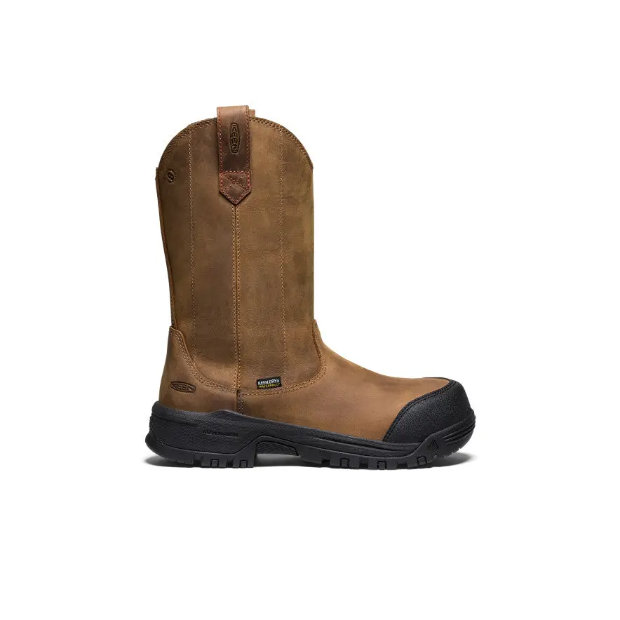 Women's Evanston Pull-On Waterproof Boot (Carbon Toe)  |  Bison/Black 1