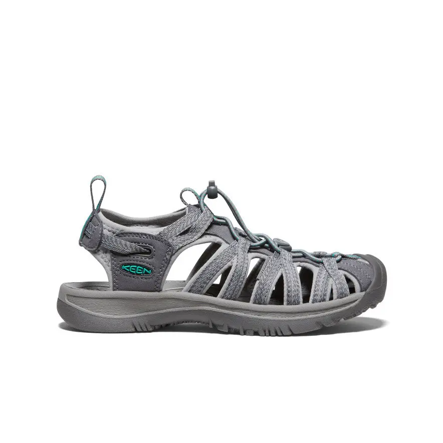 Women's Whisper  |  Medium Grey/Peacock Green 1
