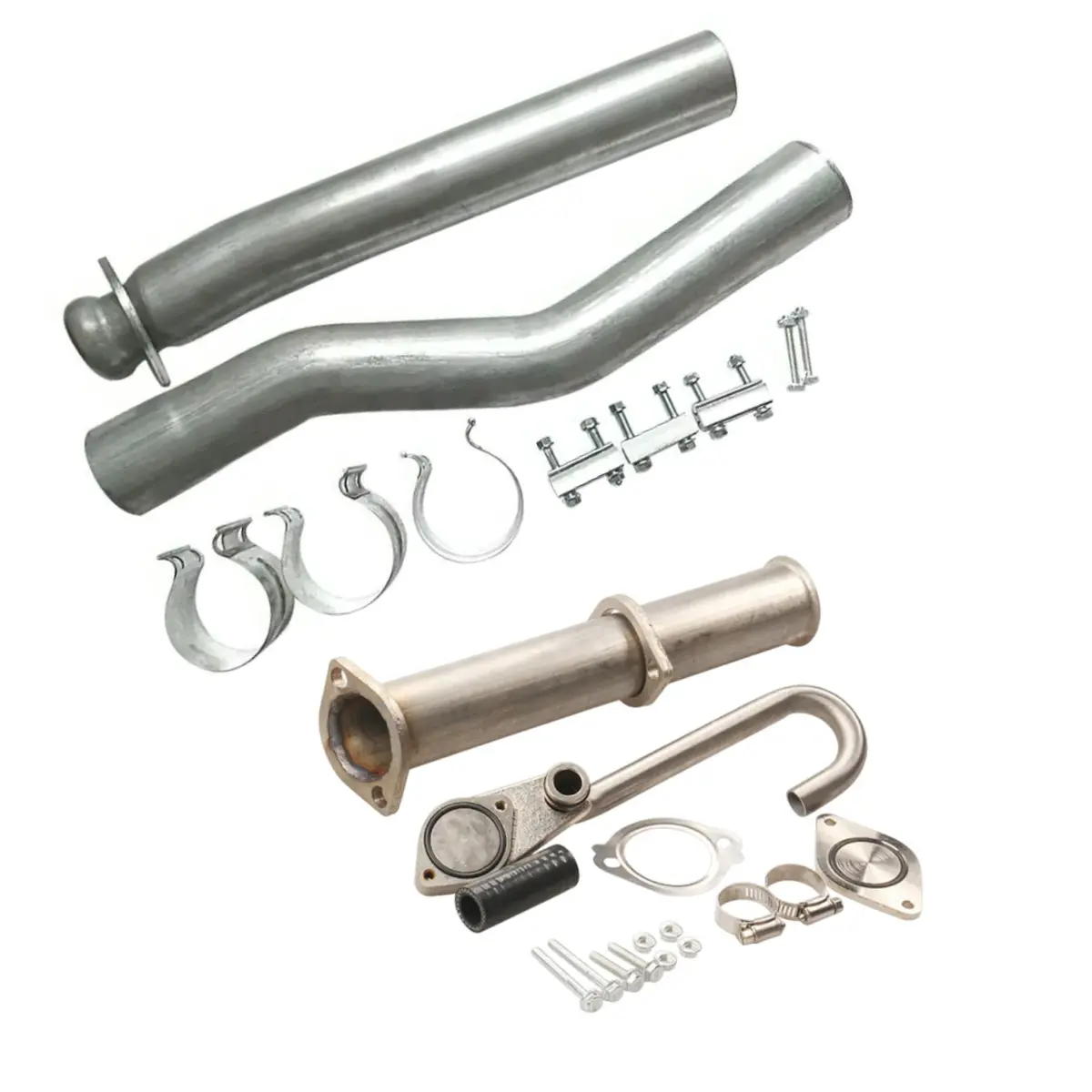 Cat Dpf Muffler Egr Delete Pipe For 6.0L Powerstroke 2003-2007 Ford F250 F350 1