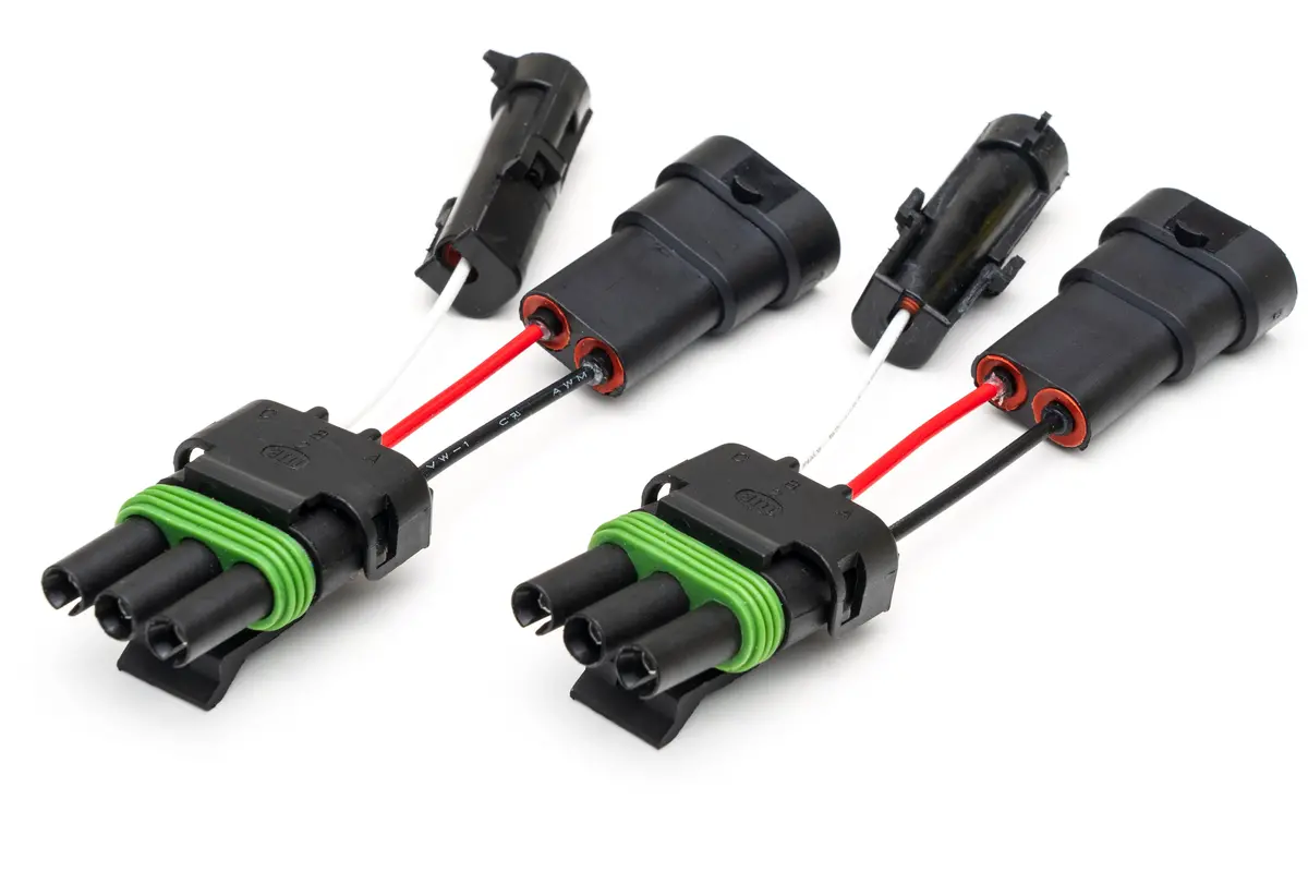 3 Pole Wp Connector Adapters To H10 Factory Fog Connector With Backlight Port (Pair) (F-150 & Others) 1
