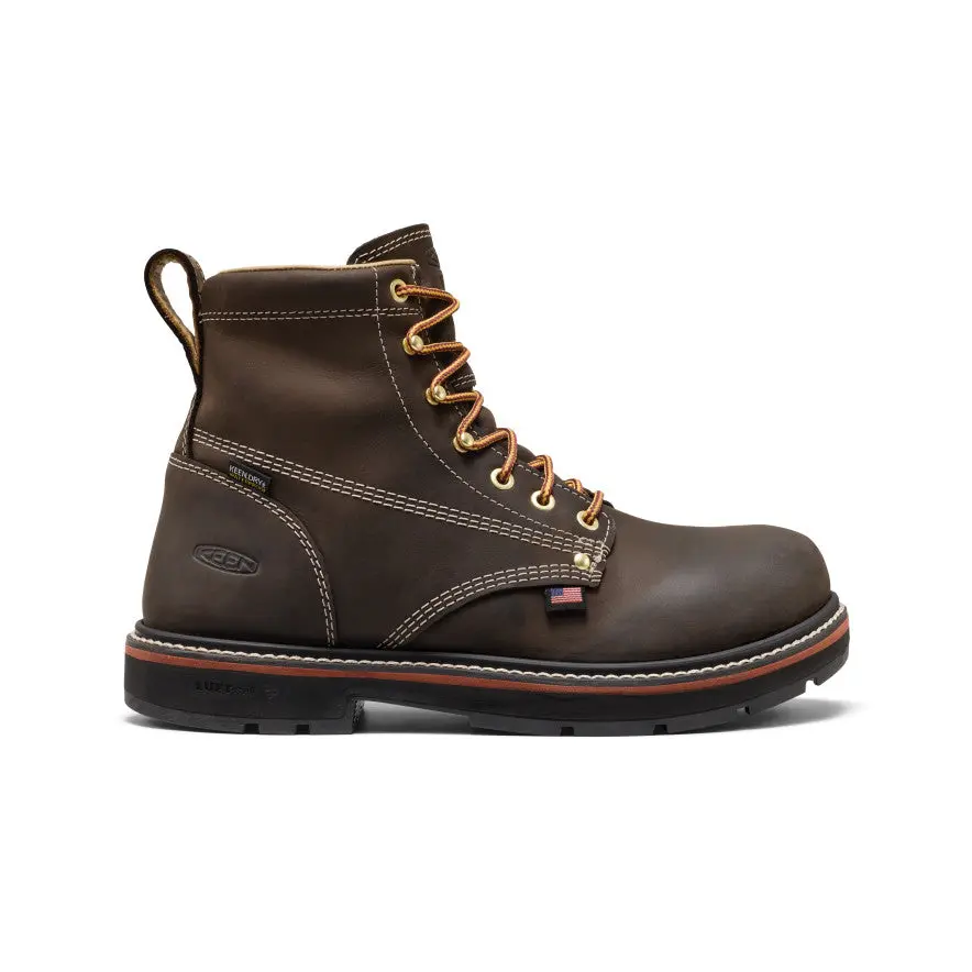 Men's Liberty 6" Waterproof 90° Heel Boot (Carbon Toe)  |  Coffee Bean/Black 1