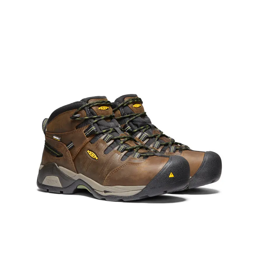 Men's Detroit Xt Waterproof Boot (Steel Toe) | Cascade Brown/Bronze Green 2