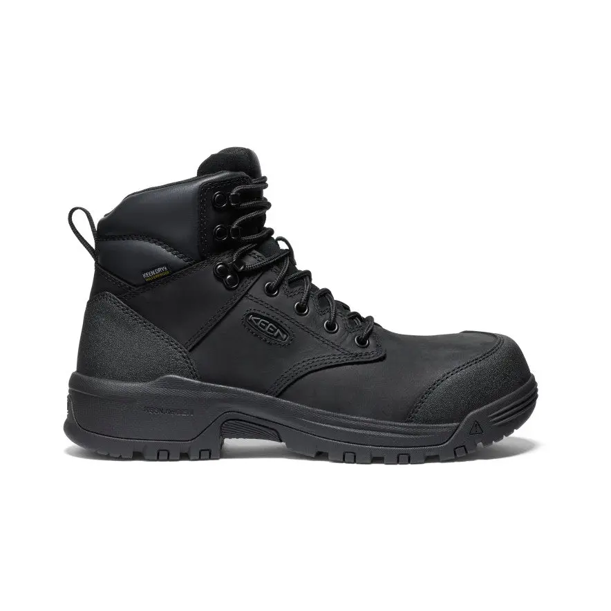 Men's Evanston 6" Waterproof Boot (Carbon Toe)  |  Black/Black 1