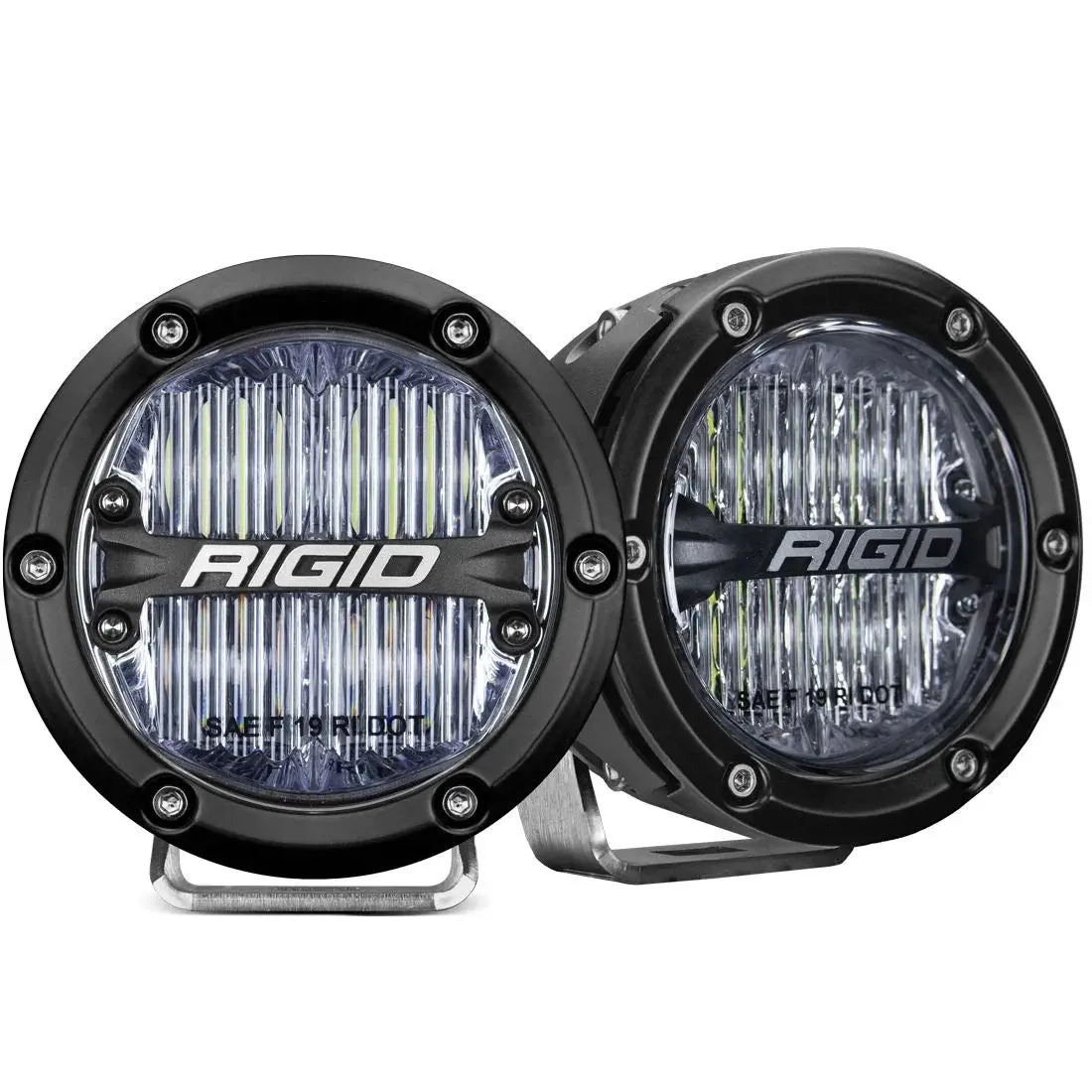 Rigid Industries 360-Series Pro Sae Fog Pair Clear (New 2022) #36120 1