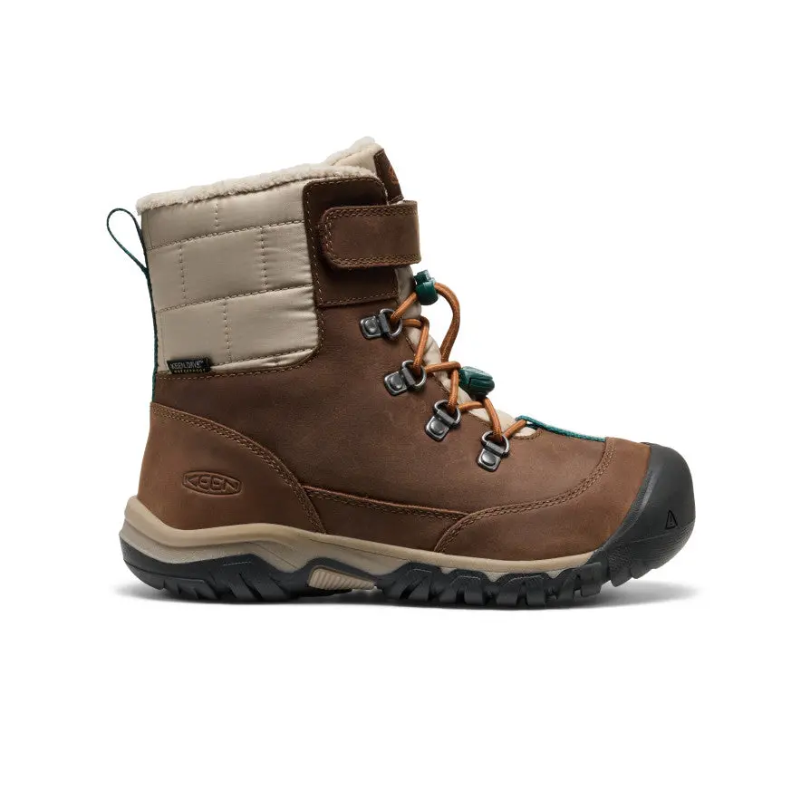 Big Kids' Kanibou Waterproof Winter Boot  |  Dark Earth/Roasted Pecan 1