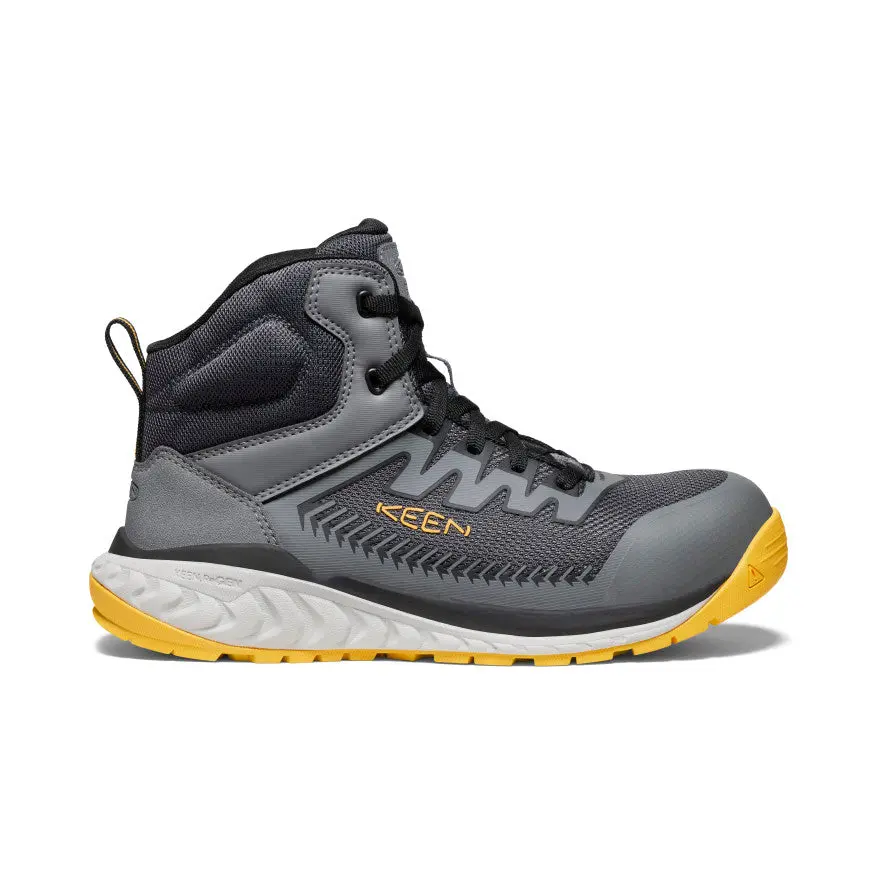 Men's Arvada Mid Work Sneaker (Carbon Toe)  |  Black/Keen Yellow 1