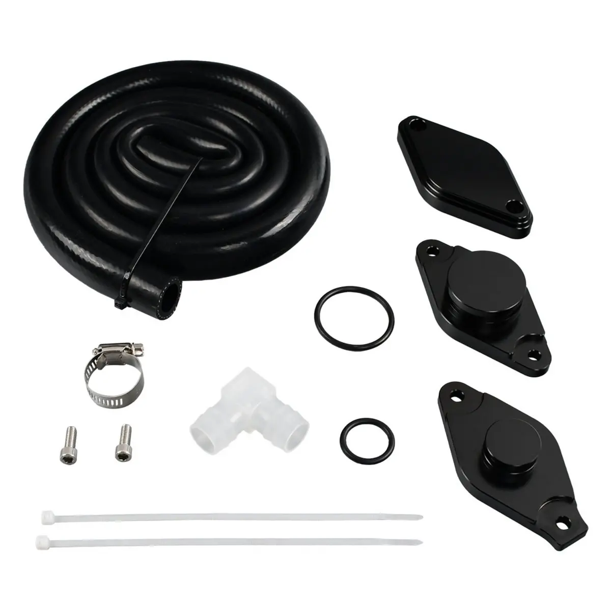 Ccv Pcv Reroute & Resonator Delete Cap For 2011-2016 6.6L Duramax Lml Diesel Chevy Cmc 1