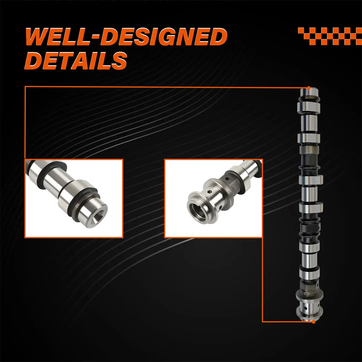 Daysyore Right Side Engine Camshaft 5184380Ag 5184380Af For 2011-2018 Jeep Dodge Chrysler Ram 3.6L( Without Induction Coil) 2