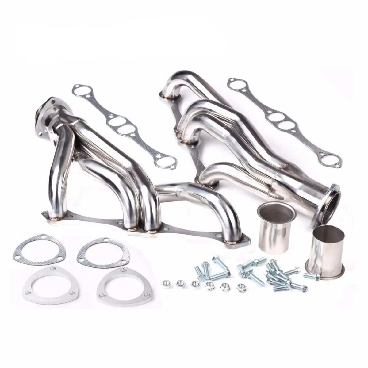 Exhaust Manifold Header For Chevy Small Block Sb V8 262 265 283 305 327 350 400 1