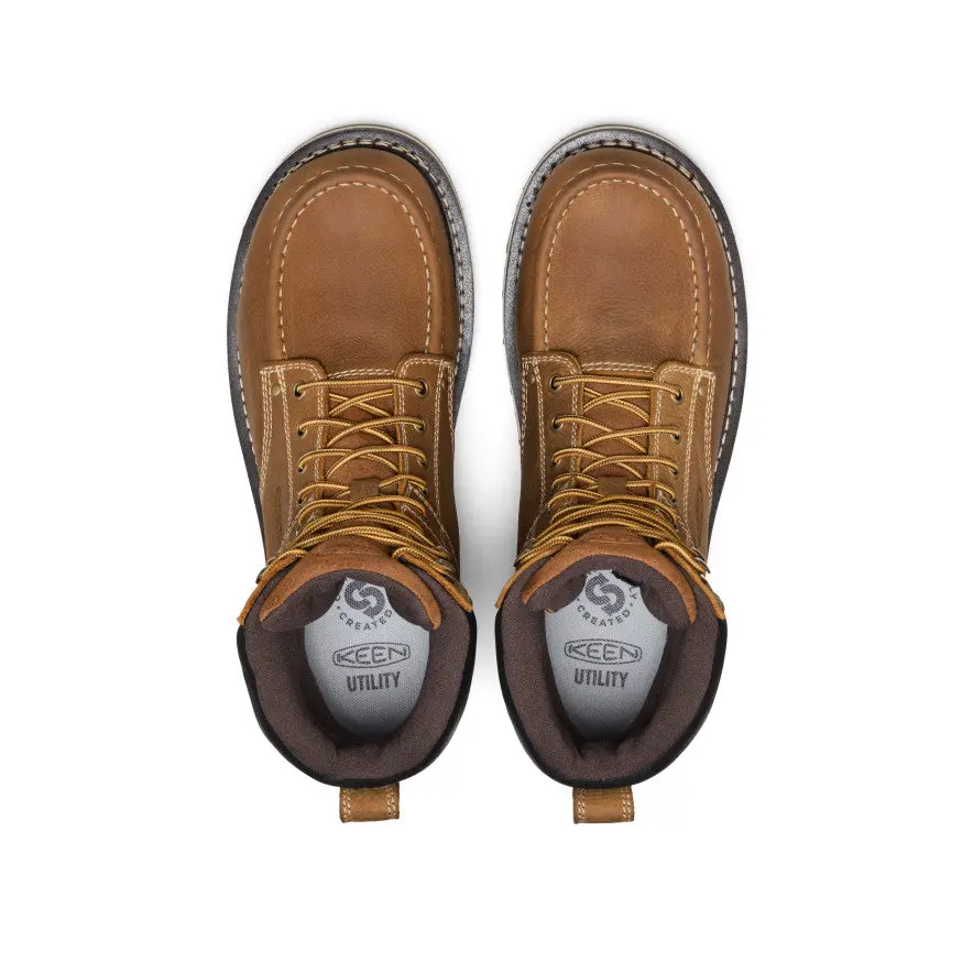 Men's Cincinnati 8" Waterproof 90° Heel Boot (Carbon Toe) | Belgian/Sandshell 4