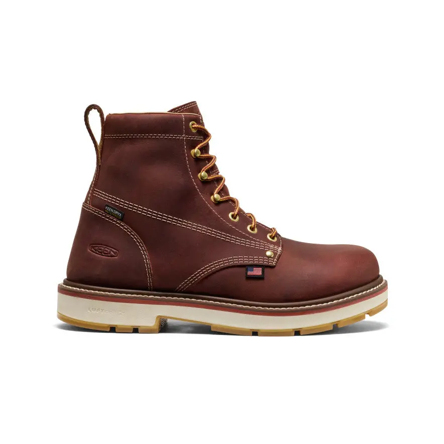 Men's Liberty 6" Waterproof 90° Heel Boot (Carbon Toe)  |  Bombay Brown/Gum 1