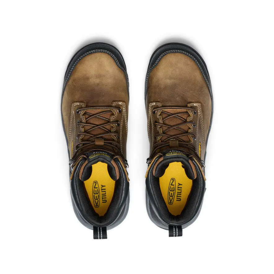 Men's Evanston 6" Waterproof Boot Int Met (Carbon Toe) | Bison/Black 4