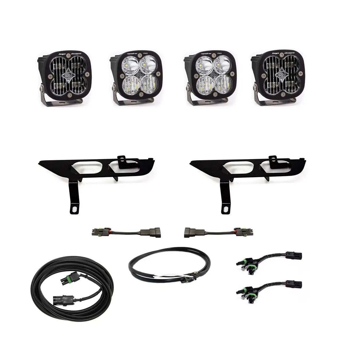 2021-2023 Ford F-150 Baja Designs Squadron Sae/Sport Fog Pocket Light Kit 1