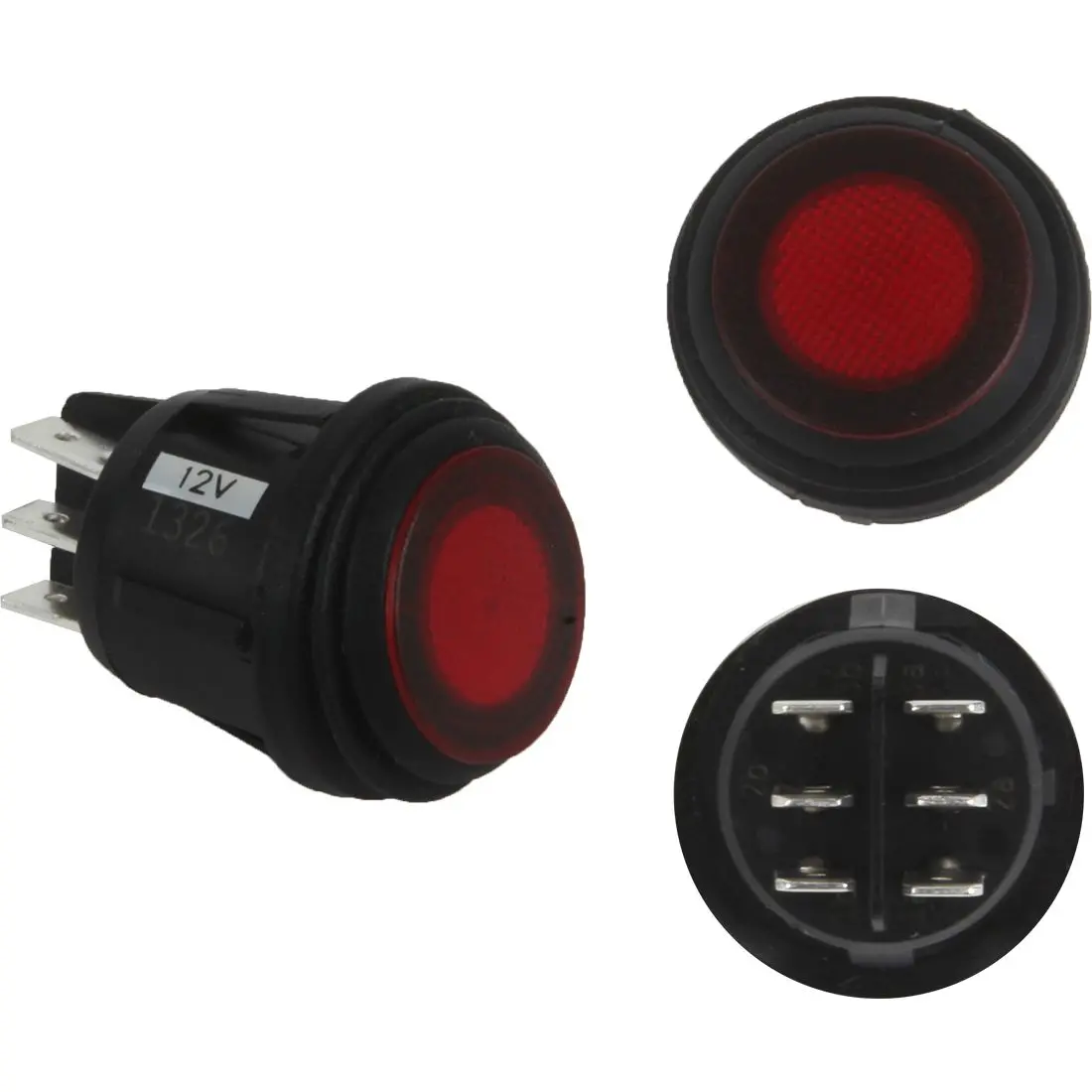 3 Position Rocker Switch Red Rigid Industries - 40181 1