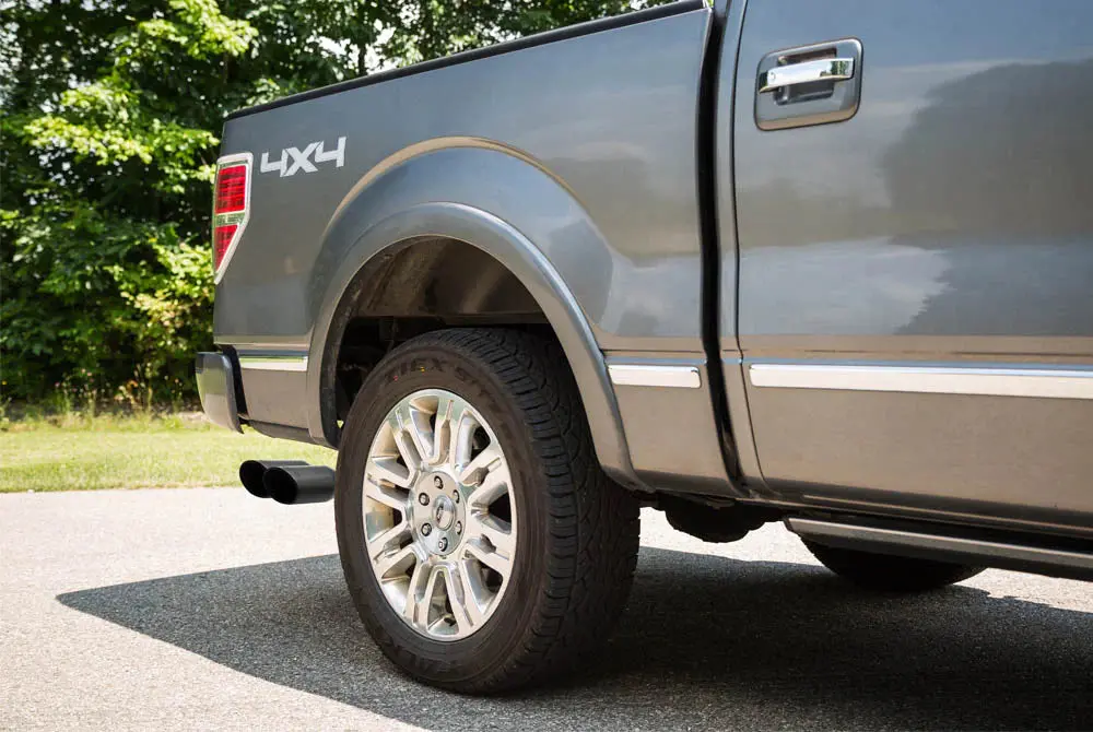 2010-2014 Roush 6.2L Raptor And F-150 Side-Exit Black-Tip Cat-Back Exhaust 2