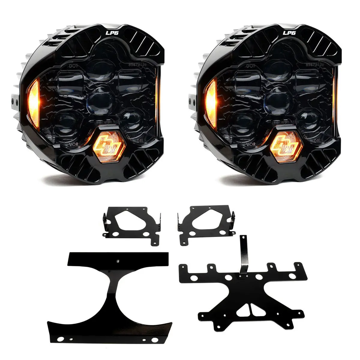 Baja Designs - Dot Lp6 Led Headlight Kit - 2015-2024 Harley Davidson Road Glide 2