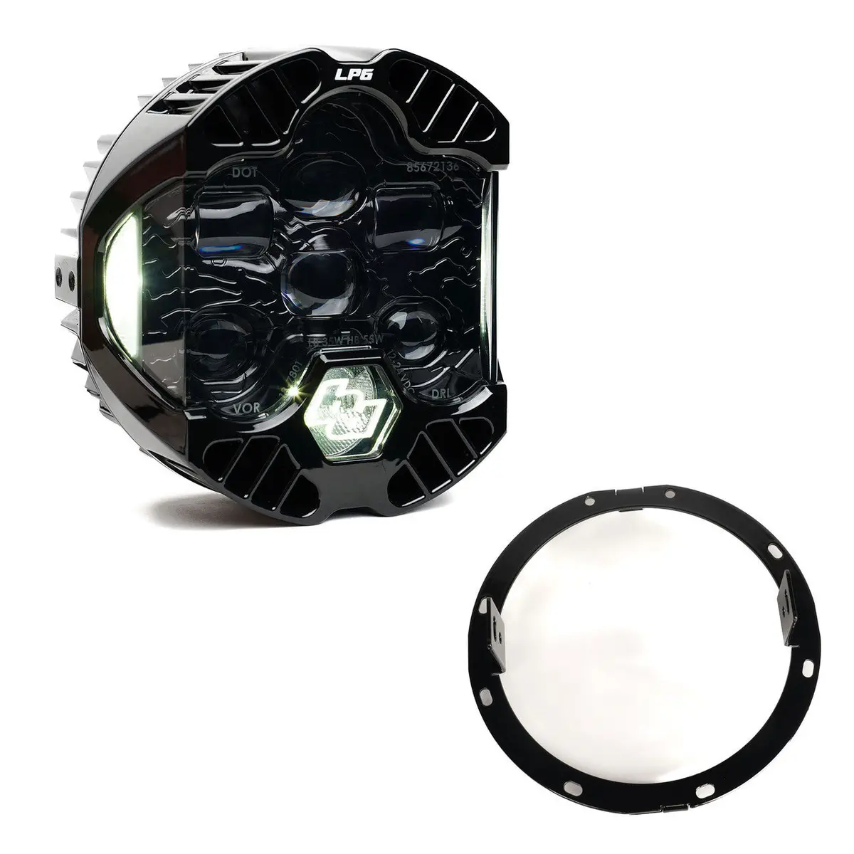 Baja Designs - Dot Lp6 Led Headlight Kit - 2014-2023 Harley Davidson Street Glide 1
