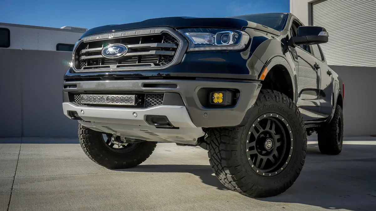 2019-2022 Ford Ranger Lower Bumper Grille Light Bar Kit - S8 Or Onx6 1