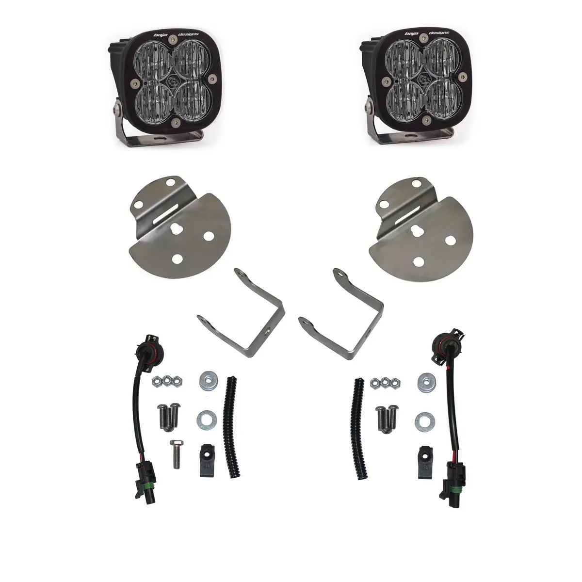 Baja Designs Squadron Sae Led Light Kit - Fits Chevy/Gmc 15-19 Canyon, Colorado, Sierra/Silverado 2500/3500 (Set) 1