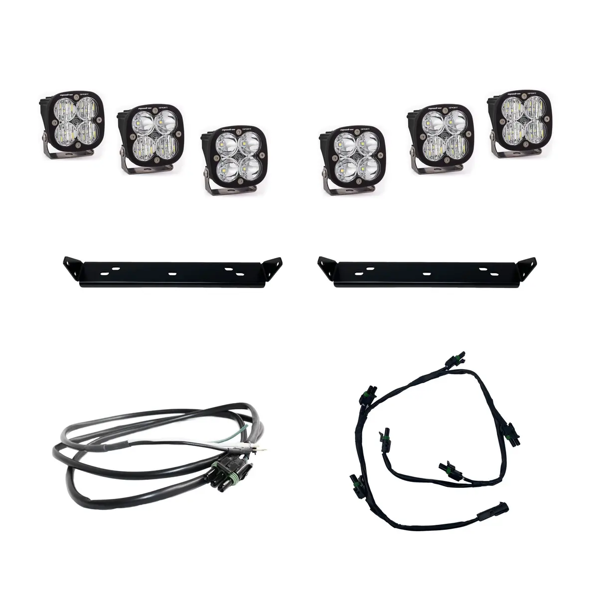 Baja Designs Squadron Sport & Pro Behind Grille Light Kit Fit 21-On Ford Raptor 1