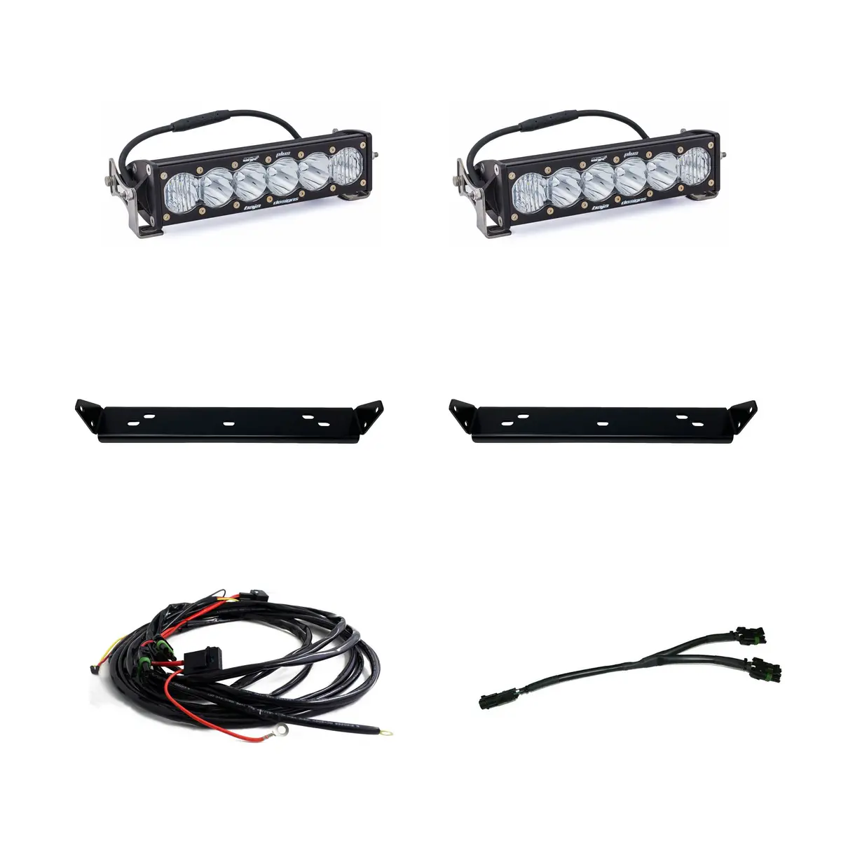 Baja Designs Onx6+ 10 Inch Dual Behind Grille Light Kit Fits 21-On Ford Raptor 1