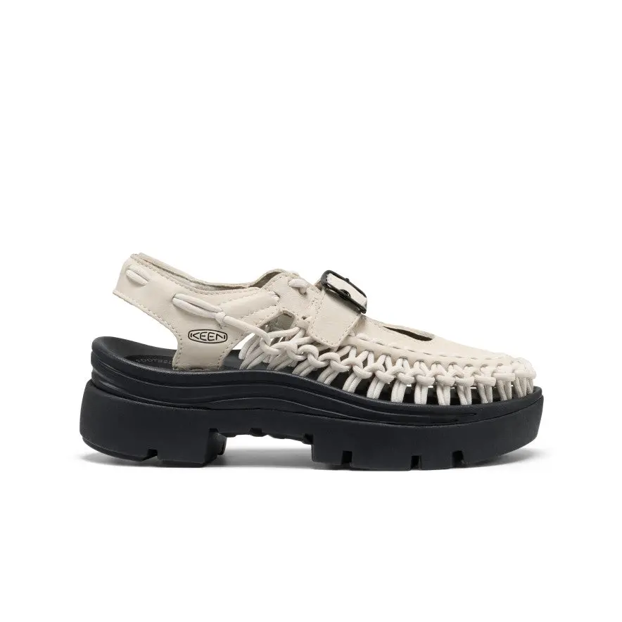 All Gender Uneek Plt Mary Jane Sneaker  |  Birch Smooth Lea 1