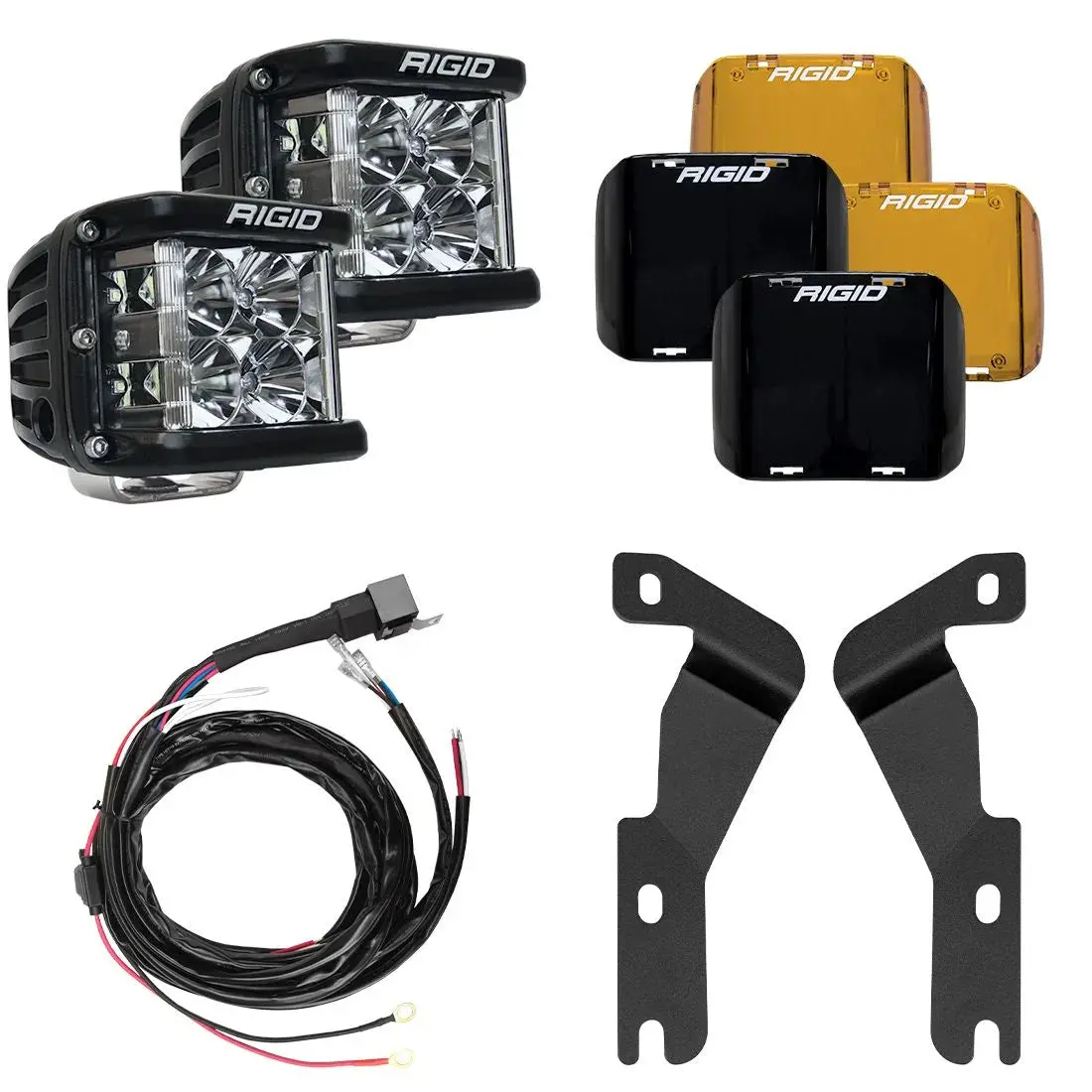 Rigid 2016-2020 Toyota Tacoma A-Pillar Light Kit, Includes D-Ss Flood - 46707 1
