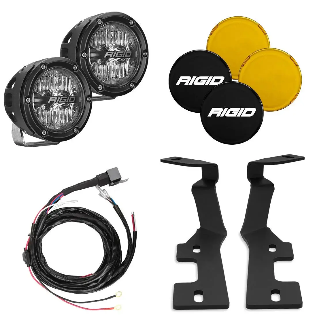 Rigid 2019+ Dodge Ram 1500 And 2019+ Trx A-Pillar 4" 360-Series Led Light Kit - 46718 1