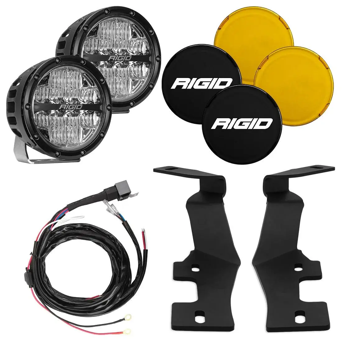 Rigid 2019+ Dodge Ram 2500/3500 A-Pillar 6" 360-Series Led Light Kit - 46720 1
