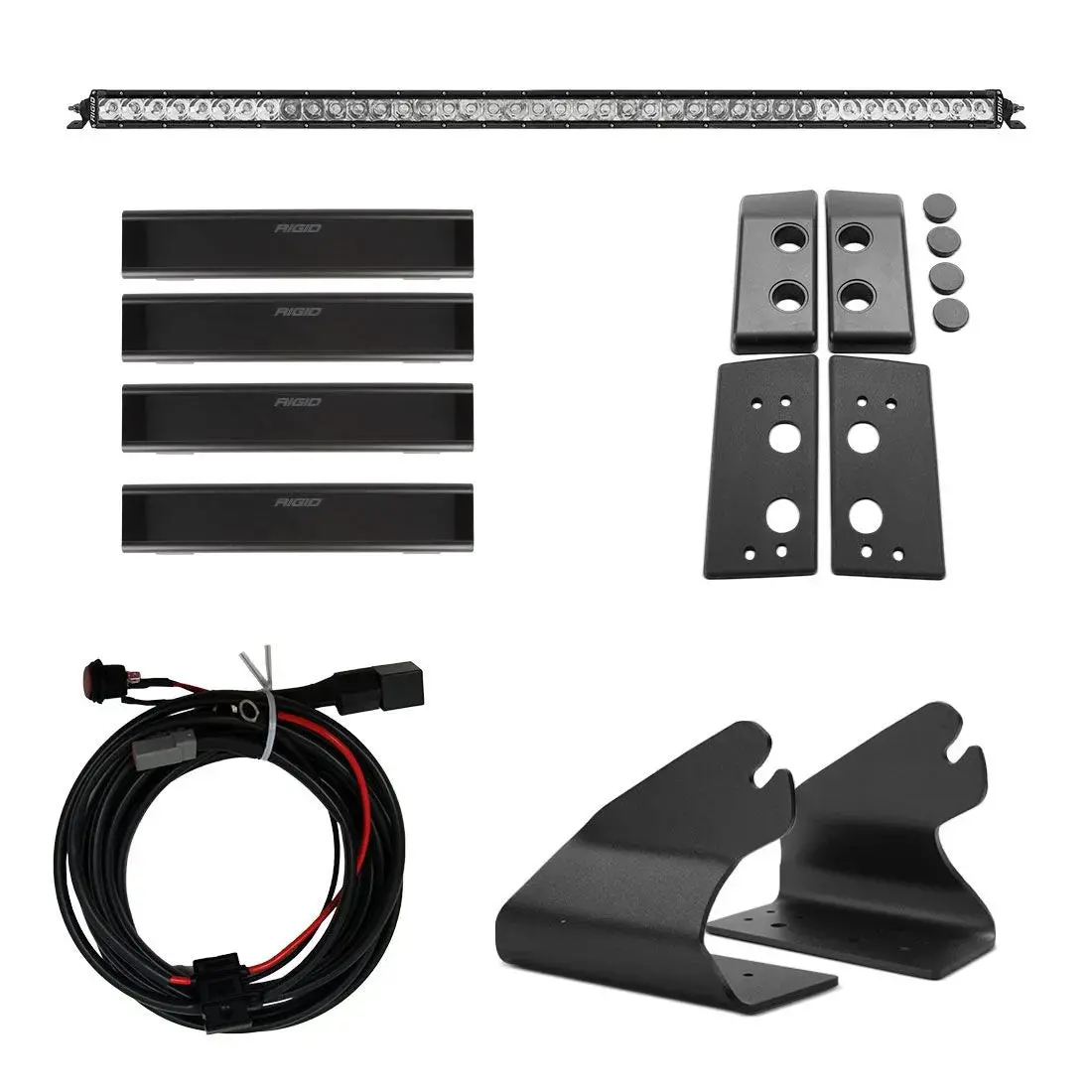 Rigid Industries 2021 Bronco Roof Line Light Kit With A Sr Spot/Flood Combo Bar Included - 46724 1