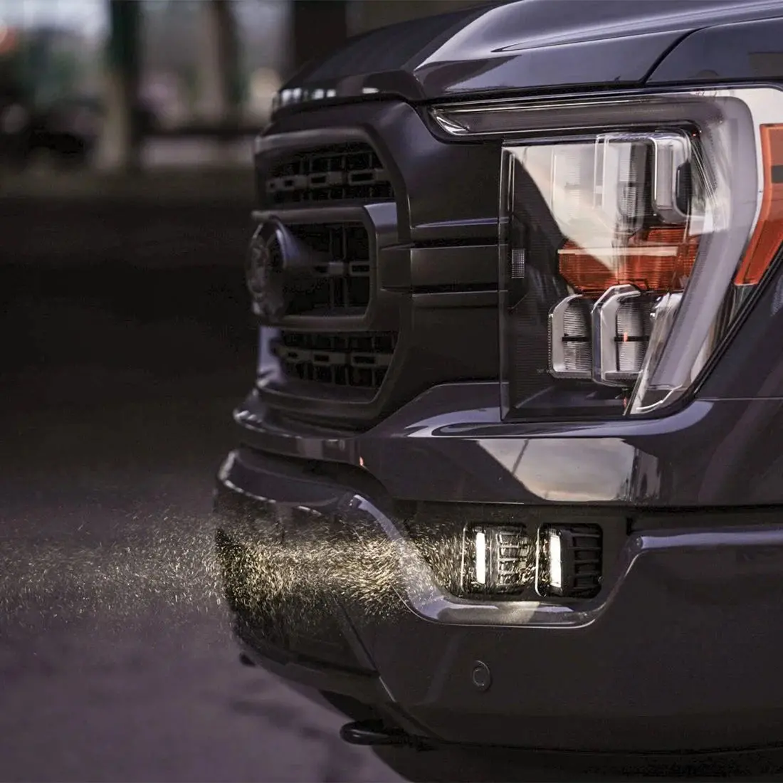 Spv Parts 2021-2023 F-150/Tremor - Rigid Radiance/Scene Rgbw Fog Light Kit W/Amber Backlight - Including Brackets/Harness 2