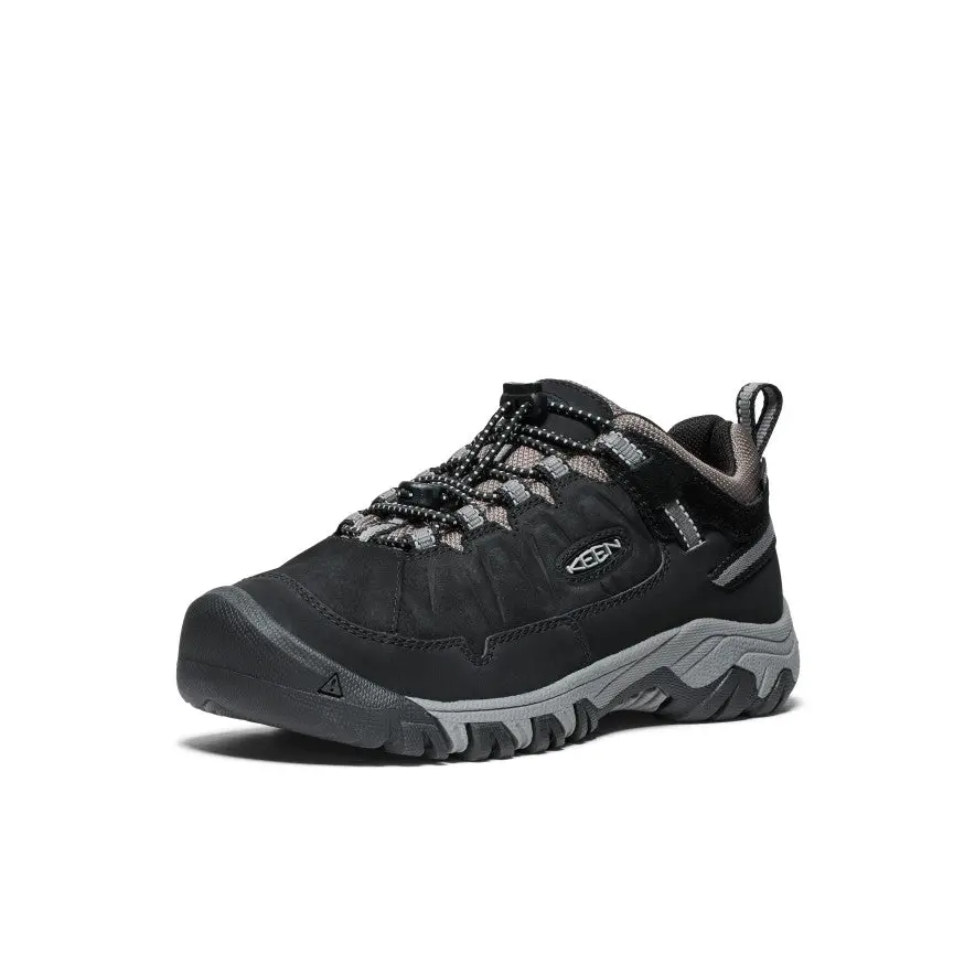 Big Kids' Targhee Iv Waterproof Hiking Shoe | Black/Steel Grey 3
