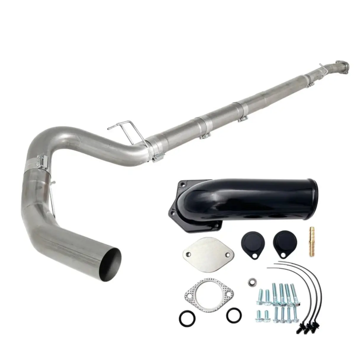 5" Downpipe Back Dpf Delete Pipe For 2008-2010 6.4L Powerstroke F250 F350 (No Muffler) 1